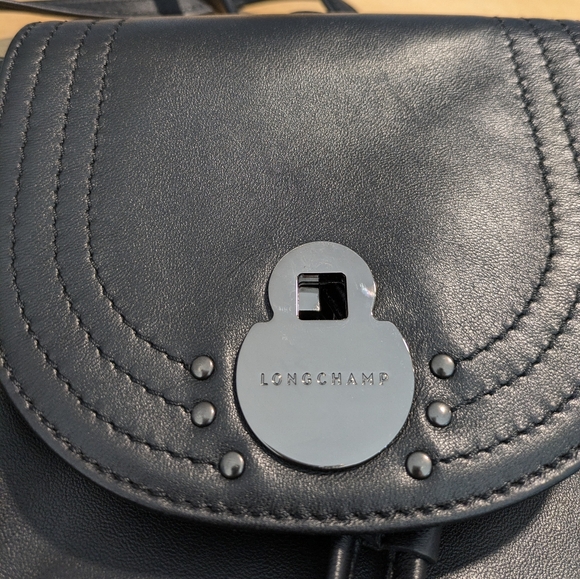 Longchamp Cavalcade Small Leather Backpack in Black - Picture 8 of 15